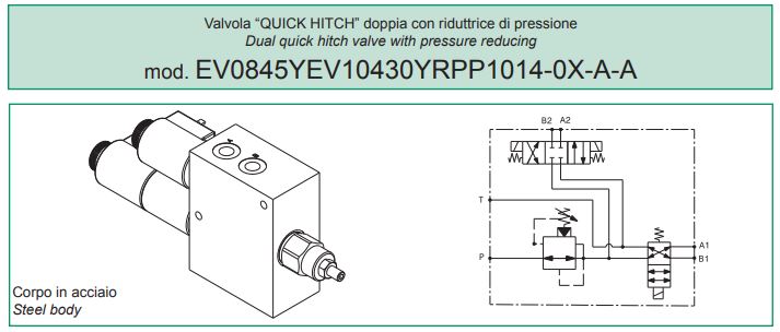 Nouveauté : Valve Quick Hitch model EV0845YEV10430YRPP1014-0X-A-A