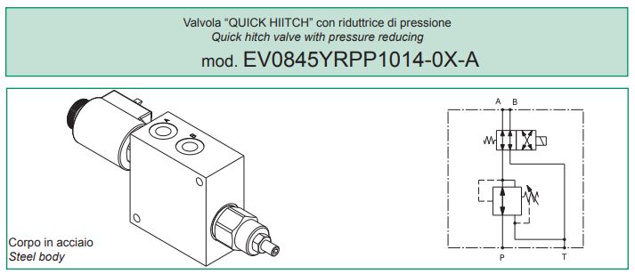 Nouveauté : Valve Quick Hitch model EV0845YRPP1014-0X-A