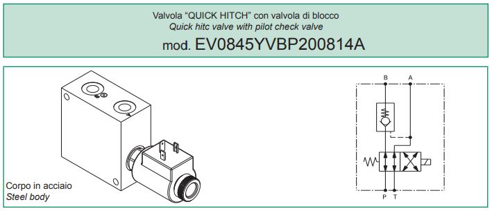 Nouveauté : Valve Quick Hitch model EV0845YVBP200814A